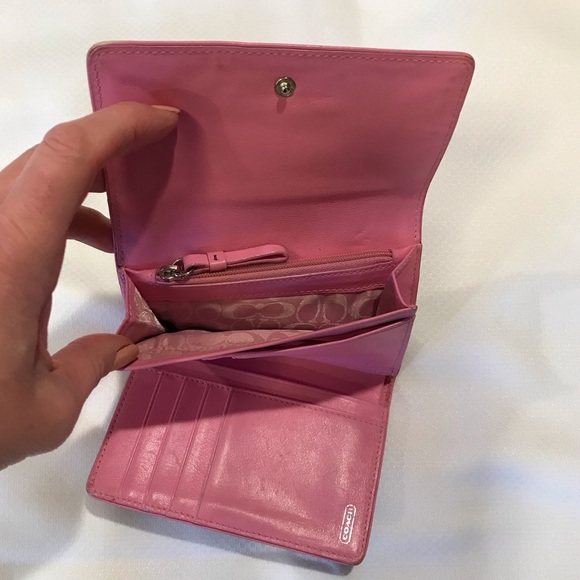 Bundle Coach Three Fold Leather Purple/Pink Wallet & Kaye Spade Blue/Green - Picture 9 of 9